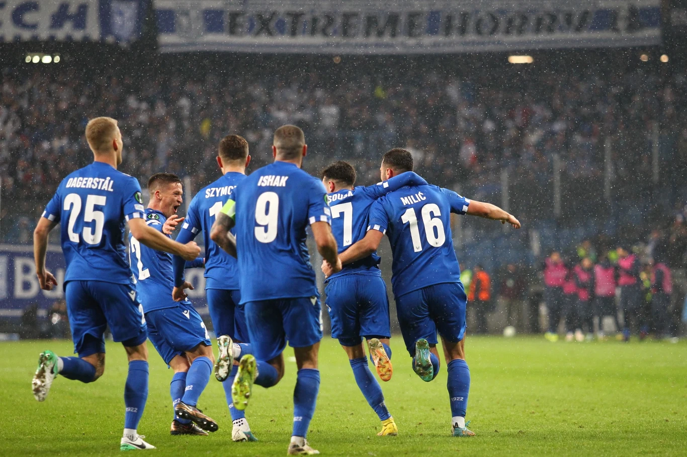 Gol Antiono Milicia w meczu Lech - Djurgardens Gol Antiono Milicia w meczu Lech - Djurgardens