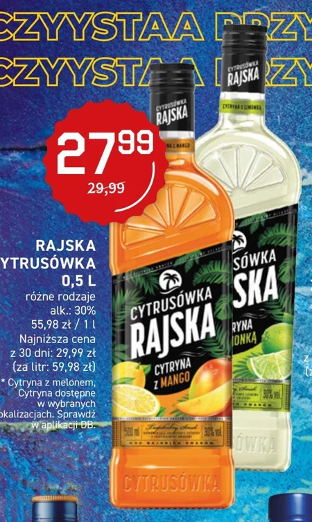 Cytrusówka Rajska Likier cytryna z mango 500 ml