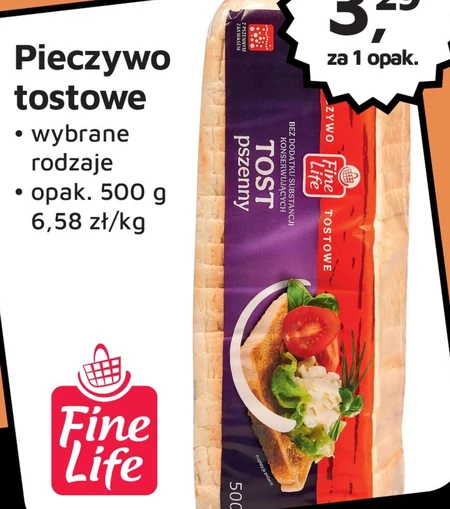 Pieczywo tostowe Fine life