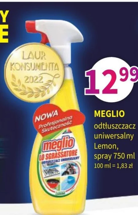Meglio Lo Sgrassatore Lemon Odtłuszczacz uniwersalny 750 ml