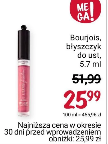 Błyszczyk do ust Bourjois