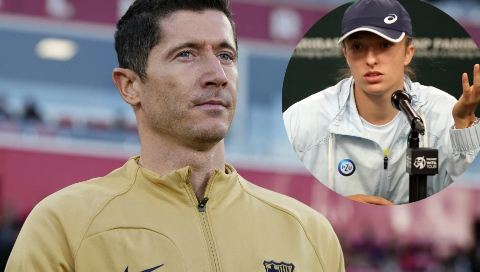 Robert Lewandowski i Iga Świątek