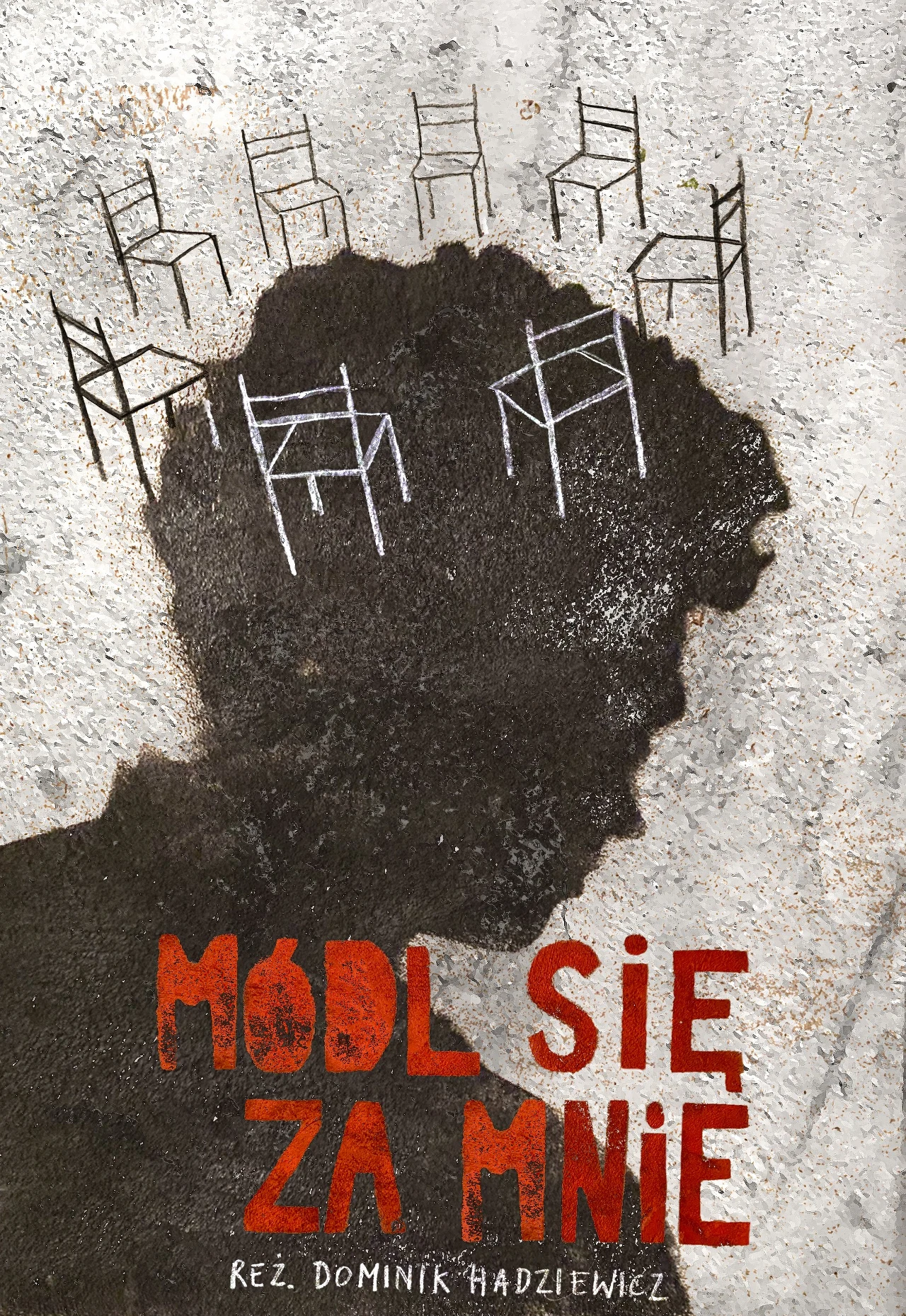 "Módl się za mnie", plakat autorstwa Zofii i Marii Warzochy