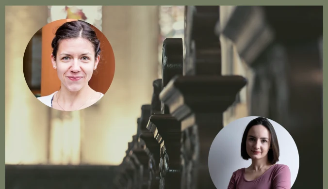 Po lewej stronie Aleksandra Maciejewska, po prawej stronie Katarzyna Zarosa