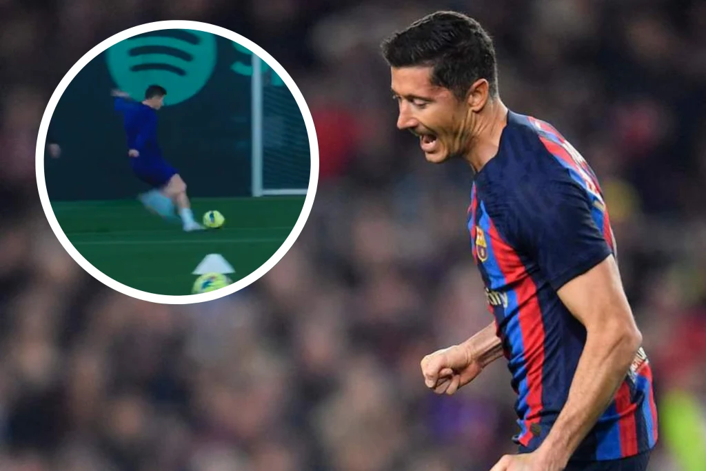Robert Lewandowski w barwach FC Barcelona Robert Lewandowski w barwach FC Barcelona