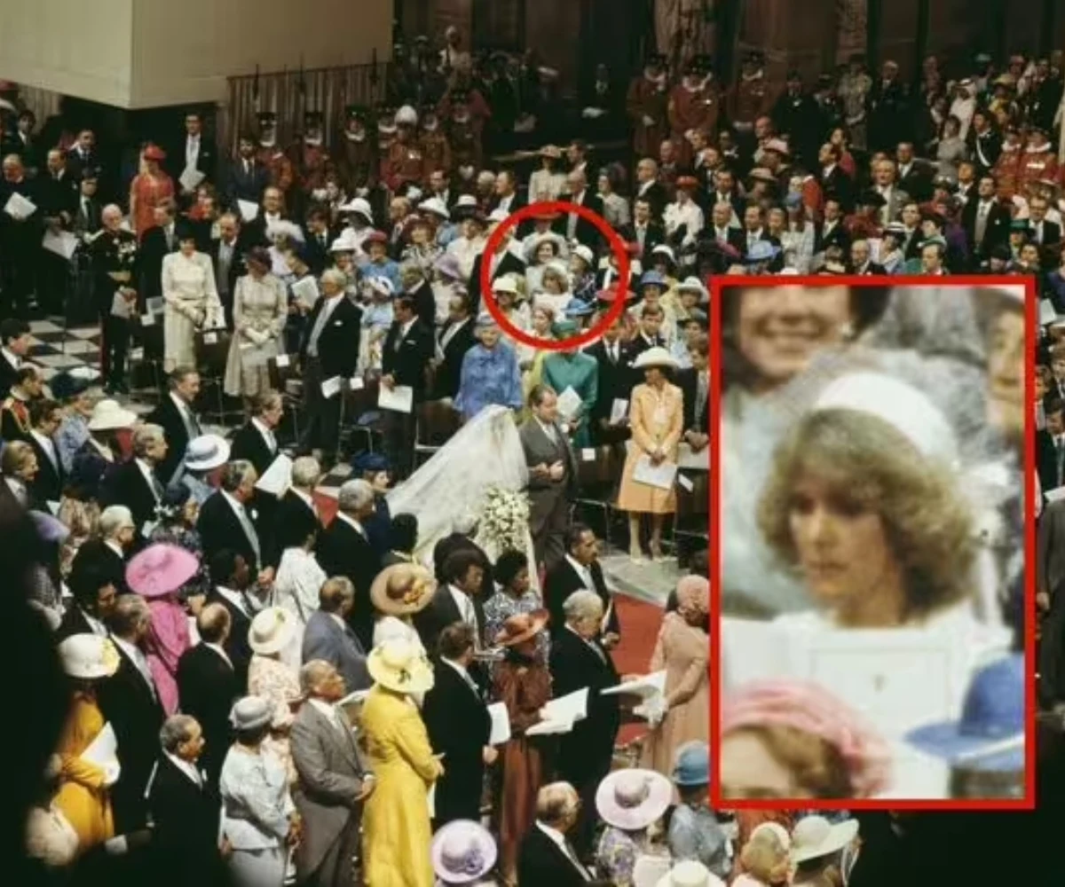 Camilla na ślubie Karola i Diany Camilla na ślubie Karola i Diany