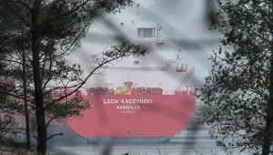 Gazowiec "Lech Kaczyński" dostarczył do Polski swój pierwszy transport LNG