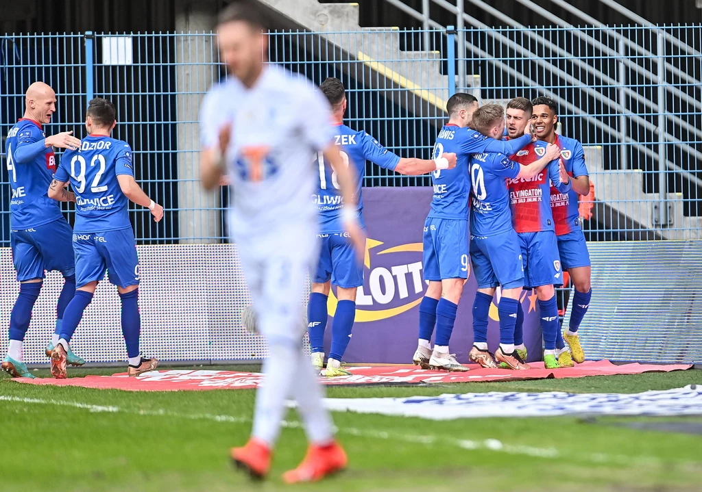 Lech Poznań w meczu z Piastem Gliwice Lech Poznań w meczu z Piastem Gliwice