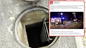 Ciało mężczyzny wepchnięto do studzienki głową w dół