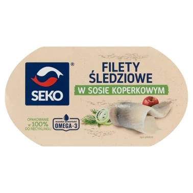 SEKO Filety śledziowe w sosie koperkowym 250 g - 5