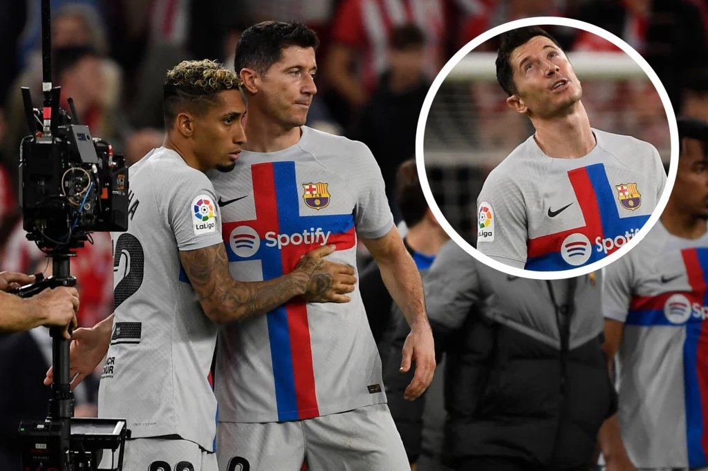 Robert Lewandowski w barwach FC Barcelona Robert Lewandowski w barwach FC Barcelona