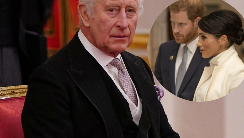 Karol III, książę Harry i Meghan Markle