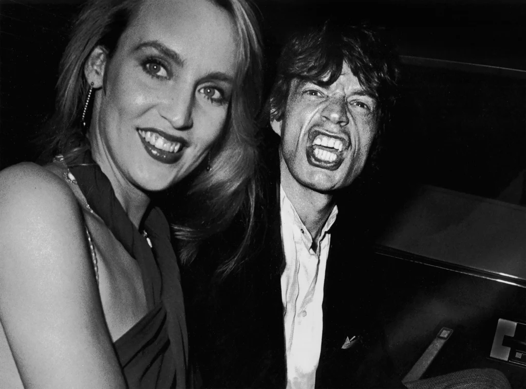 Jerry Hall i Mick Jagger w 1984 roku