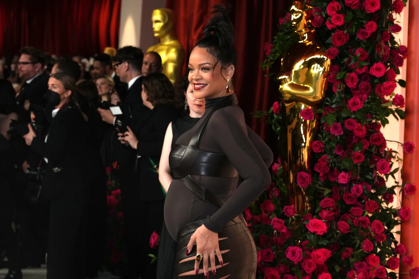 Rihanna podczas gali rodzania Oscarów Rihanna podczas gali rodzania Oscarów