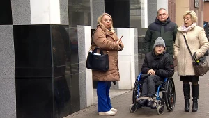 Protest osób z niepełnosprawnościami