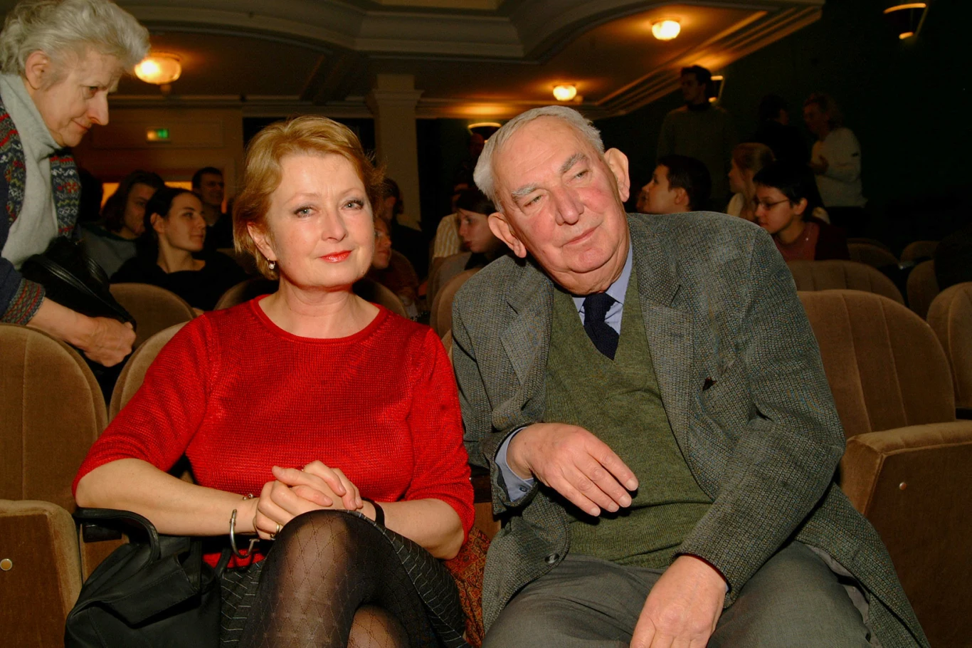 Magda Zawadzka i Gustaw Holoubek
