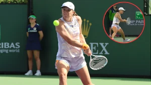Iga Świątek podczas meczu z Biancą Andreescu popisała się efektownym zagraniem