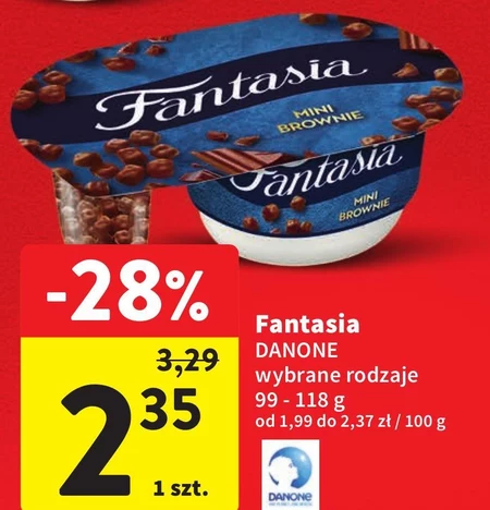 Fantasia Jogurt kremowy Mini Brownie 105 g