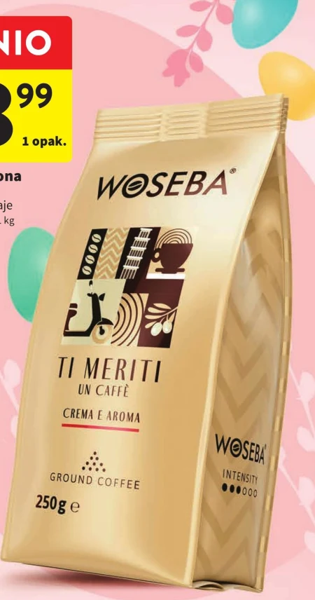 Woseba Ti Meriti Un Caffè Crema E Aroma Kawa palona mielona 250 g
