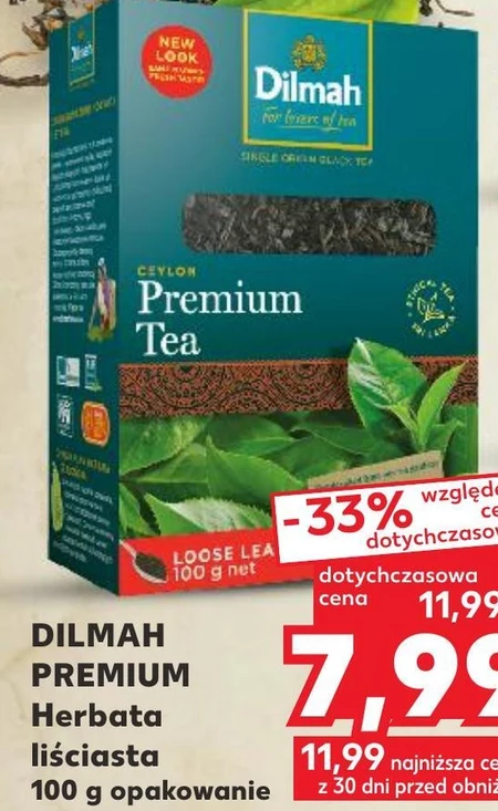 Dilmah Cejlońska czarna herbata sypka liściasta 100 g