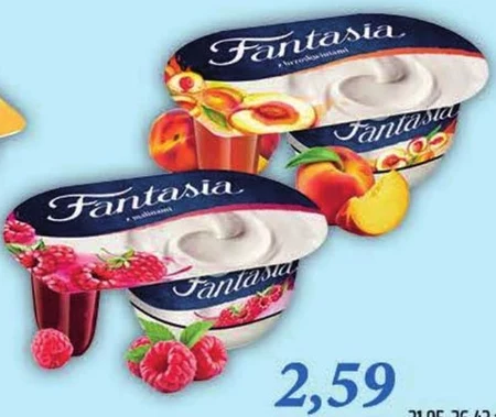 Fantasia Jogurt kremowy z truskawkami 122 g