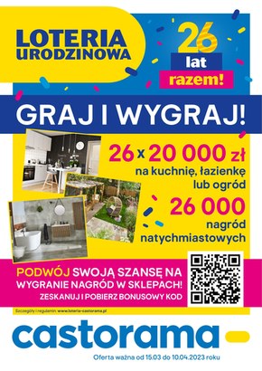 Loteria urodzinowa w Castoramie 