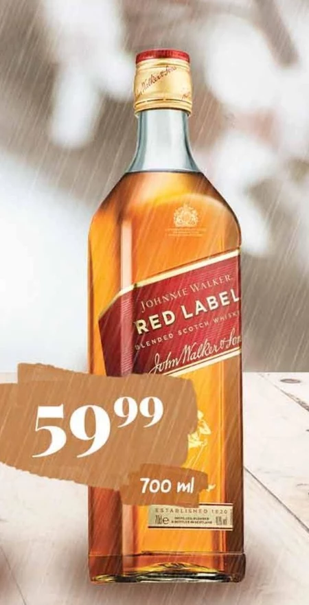 Johnnie Walker Red Label Blended Scotch Whisky 1 l