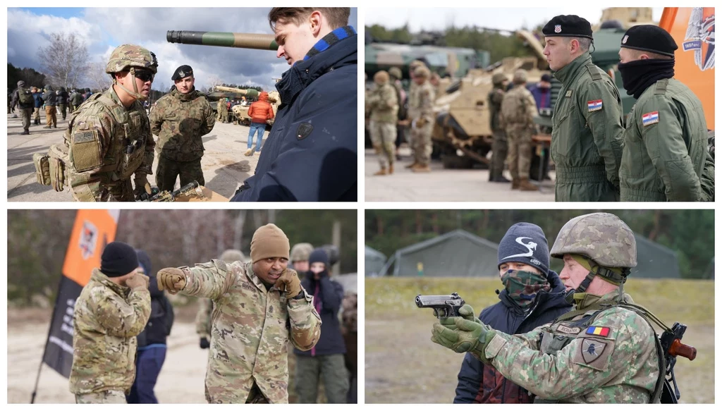 Podczas szkolenia "Trenuj z NATO" obok polskich żołnierzy instruktorami byli sojusznicy z USA, Chorwacji i Rumunii. Podczas szkolenia "Trenuj z NATO" obok polskich żołnierzy instruktorami byli sojusznicy z USA, Chorwacji i Rumunii.