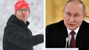 Trener reprezentacji Tomasz Kryk, prezydent Rosji Władimir Putin