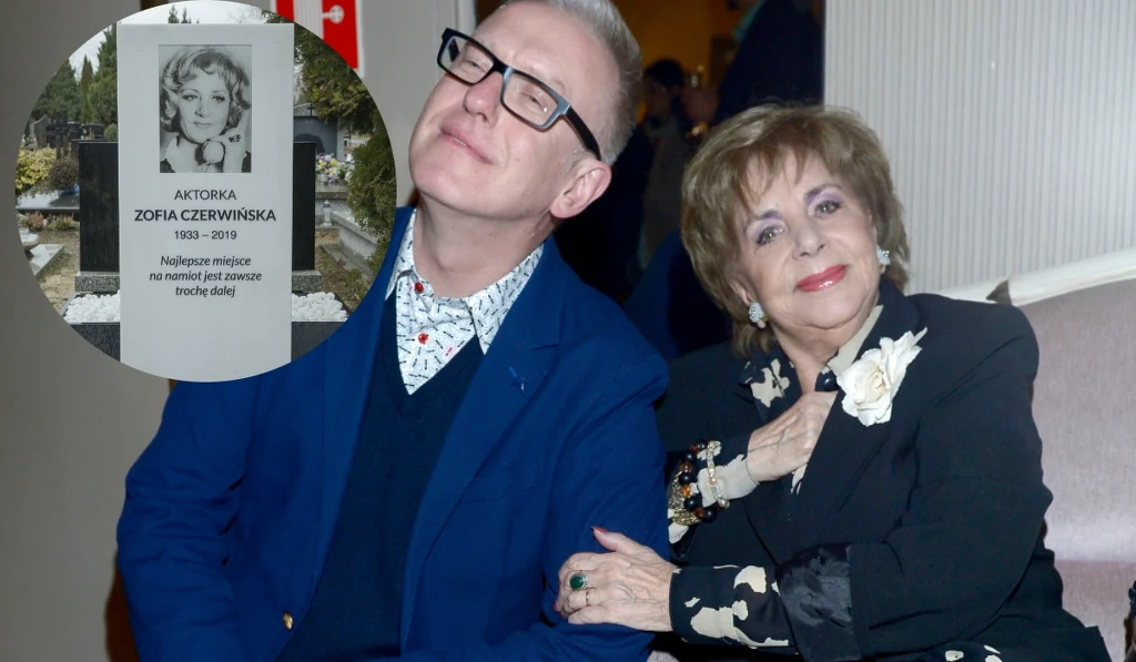 Zofia Czerwińska i Mariusz Szczygieł, nagrobek Zofii Czerwińskiej, fot. East News