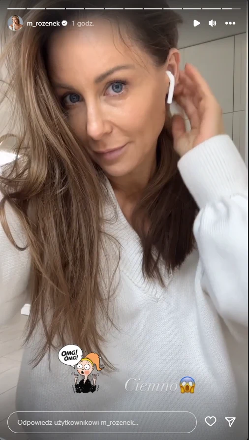 Małgorzata Rozenek u fryzjera - screen z Instastory @m_rozenek Małgorzata Rozenek u fryzjera - screen z Instastory @m_rozenek