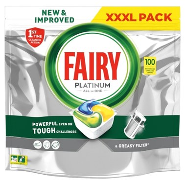 Fairy Platinum Cytryna Kapsułki Do Zmywarki All In One, 100 Tabletek ...