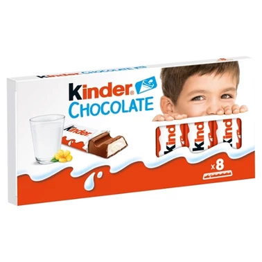 Kinder Chocolate Batonik z mlecznej czekolady z nadzieniem mlecznym 100 g (8 sztuk) - 6