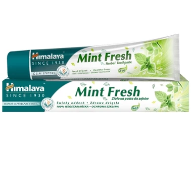 Himalaya Gum Expert Ziołowa pasta do zębów w żelu odświeżająca oddech Mint Fresh 75 ml - 1