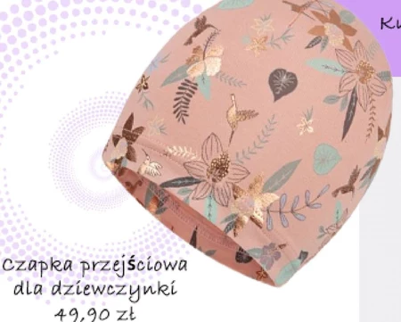 Czapka dziewczęca