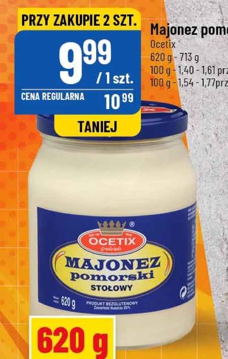 Ocetix Majonez pomorski stołowy 620 g