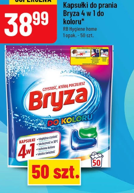 Bryza 4w1 Kapsułki do prania do koloru 600 g (30 prań)