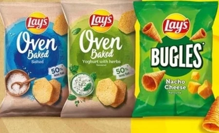 Lay's Oven Baked Pieczone formowane chipsy ziemniaczane o smaku jogurtu z ziołami 125 g