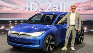 Andreas Mindt - nowy szef designu marki Volkswagen - przy swoim dziele: modelu ID. 2all