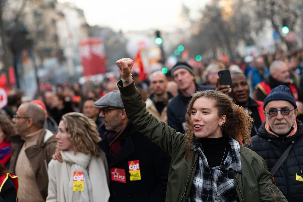 Przeciwko reformie emerytalnej protestują też młodzi Przeciwko reformie emerytalnej protestują też młodzi
