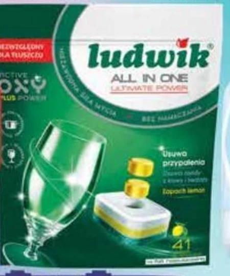 Ludwik All in one Grapefruit Tabletki do zmywarek 738 g (41 sztuk)