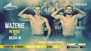 Oficjalne ważenie przed galą KSW 80 rozpocznie się o 18