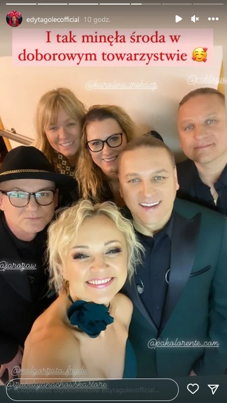 Paweł Golec ubrał się pod kolor żony