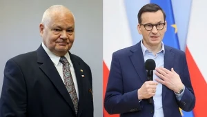 Adam Glapiński, prezes NBP (Fot. Jacek Dominski/REPORTER) i premier Mateusz Morawiecki (Fot.Wojciech Olkusnik/East News)