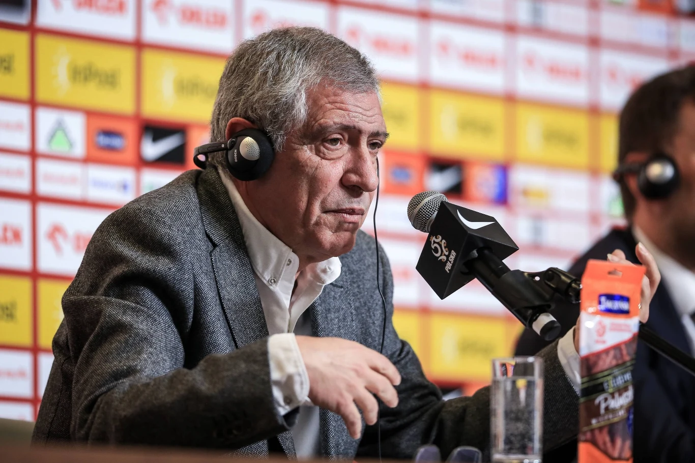 Fernando Santos na konferencji prasowej Fernando Santos na konferencji prasowej
