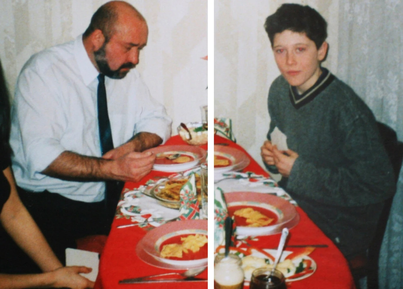 Wigilia w domu Lewandowskich. Lata 90. Wigilia w domu Lewandowskich. Lata 90.