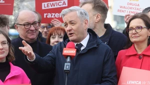 Posłowie Lewicy na konferencji prasowej 