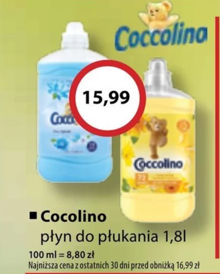 Coccolino Happy Yellow Płyn do płukania tkanin koncentrat 1800 ml (72 prania)