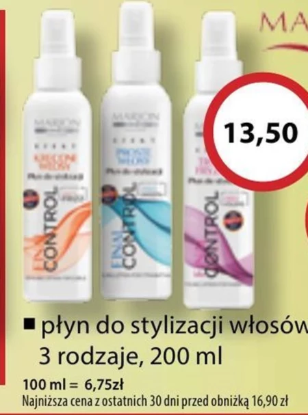 Płyn do układania włosów Marion