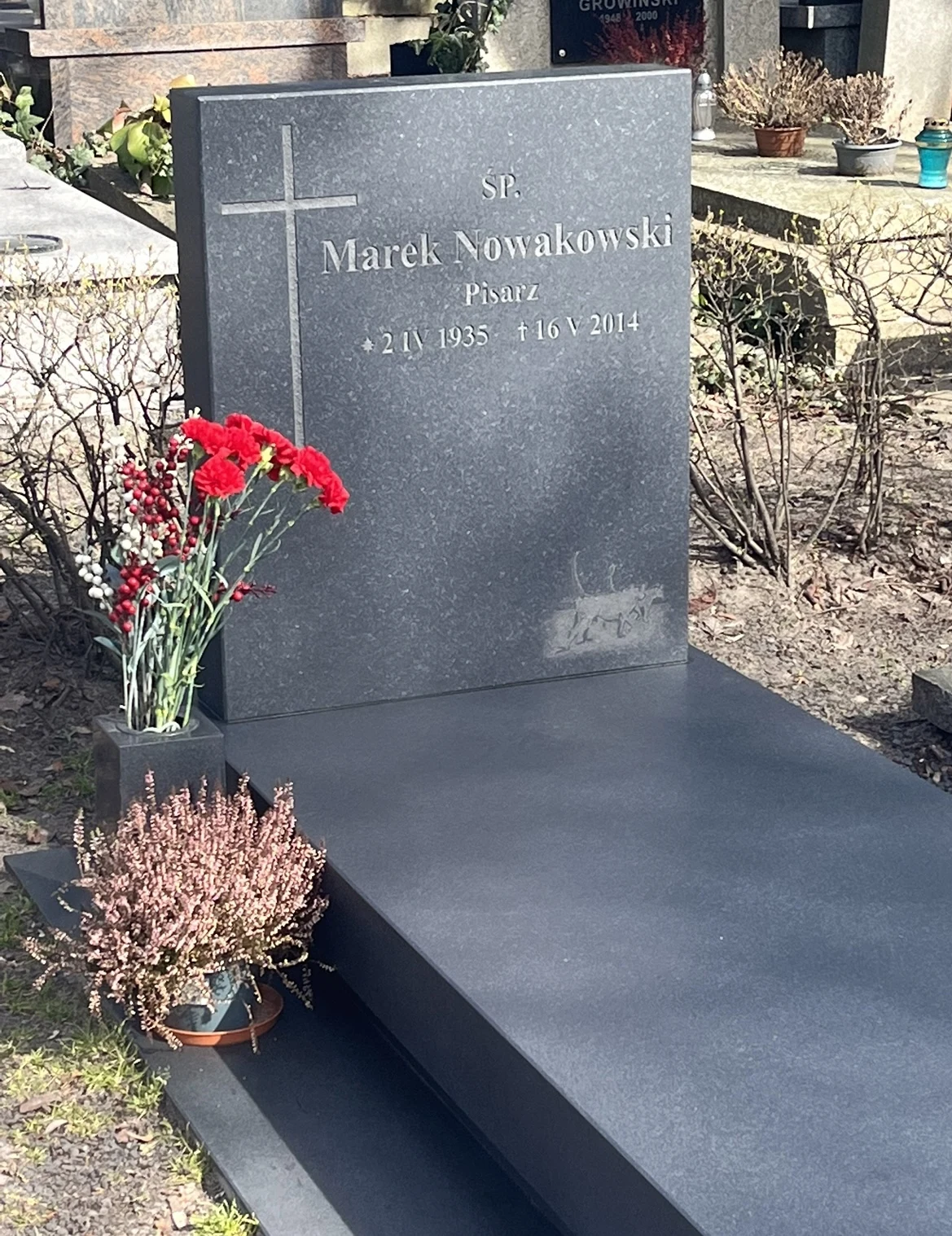 Grób Marka Nowakowskiego ojca Idy Nowakowskiej